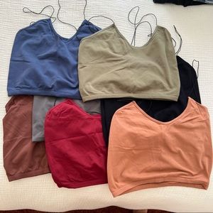 Free People Intimates Skinny Strap Seamless Brami, Multipack
